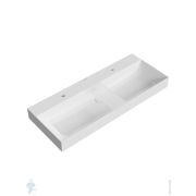 Раковина KERAMA MARAZZI GRANDE подвесная/мебельная,1190х480х165,2 чаши,белый GR.wb.120.2