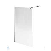 Душевая перегородка KERAMA MARAZZI CRISTALLO 1200х2100 кронштейн,стекло рифленое/хром CT.120.WI.CR