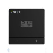 Терморегулятор ENGO проводной, накладной, на батарейках, черный, EASY-BATB