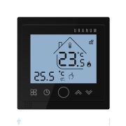 Комнатный термостат Uranum Control, электронный, 230 В, цвет черный, жк дисплей, Wi-Fi, 1177410035