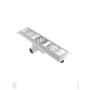 Душевой лоток toHit Tray 400x100x75-95 комбинир, гор. выпуск, c решеткой, нерж. сталь TH10-014001