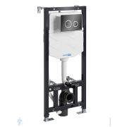 Инсталляция для унитаза WasserKRAFT Aller с клавишей смыва, черный глянцевый/белый 10TLT.010.ME.PB01