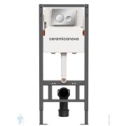 Инсталляция Сeramicanova Balance 500х1125 с кнопкой смыва Circle,креплениями,хром глянц. CN121001CH