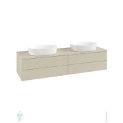 Тумба под умывальник Villeroy & Boch Antao (1600х360х500) 4 ящика, с подсветкой, серый лак L28110HJ