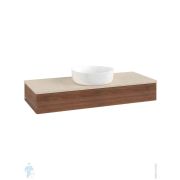 Тумба под умывальник Villeroy & Boch Antao (1200х190х500) 1 ящик, с подсветкой, орех/мрамор L10113HM