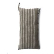 Подушка для бани Linen Steam Капучино 22х40 см, лен, полоски, бежевая LS-CAP-01-2240