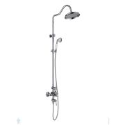 Душевая система Aquatek Классик AQ2563CR для ванны/душа, термостат, верхний/ручной душ, цвет: хром