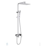 Душевая система Aquatek Либра AQ2640CR для ванны/душа, однозахватный, верхний/ручной душ, цвет: хром