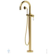 Смеситель Boheme Imperiale 289-SW для ванны/душа, напольный, однозахватный, с ручным душем, золото