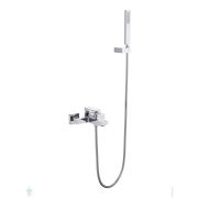 Смеситель для ванны/душа Aquatek Либра AQ1649CR настенный, с душевым гарнитуром, цвет: хром
