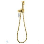 Смеситель Boheme Imperiale 435-MR-W встраиваемый, с гигиеническим душем, однозахватный, золото