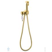 Смеситель Boheme Imperiale 435-CRST встраиваемый, с гигиеническим душем, однозахватный, золото