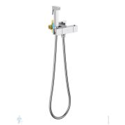 Набор с гигиеническим душем Aquatek Либра AQ1028CR термостат, 1 отверстие, цвет: хром