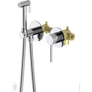 Набор с гигиеническим душем Aquatek Европа AQ1319CR встраиваемый, 2 отв., однозахватный, цвет: хром