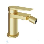 Смеситель для биде Aqueduto Linha LIN0550 однозахватный, низкий излив 93мм, шлифованное золото