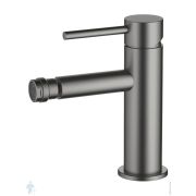 Смеситель для биде Aquatek Европа AQ1318BGM однозахватный, низкий излив 108мм, цвет: сталь оружейная