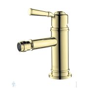 Смеситель для биде Aquatek Классик AQ1518PG однозахватный, низкий излив 93мм, золото полированное