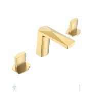 Смеситель Boheme Venturo для раковины, на 3 отверстия, двухзахватный, золото 150-G-ICE