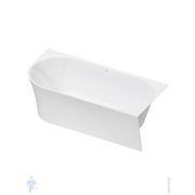 Ванна Duravit DuraSenja 1700х800 иск. камень, бесшовная панель, левая, белый 700581000000000