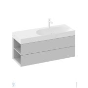 Тумба под умывальник RAVAK SD Lite 1200 L (1200х450х430) умывальник справа, розовый X000001883