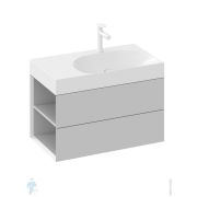 Тумба под умывальник RAVAK SD Lite 800 L (800х450х430) умывалыник справа, серый X000001877