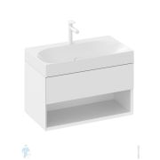 Тумба под умывальник RAVAK SD Lite 800 (800х450х430) белый глянец X000001861