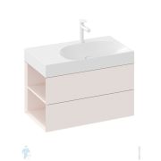 Тумба под умывальник RAVAK SD Lite 800 L (800х450х430) умывалыник справа, розовый X000001878