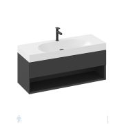 Тумба под умывальник RAVAK SD Lite 1200 (1200х450х430) черный X000001868