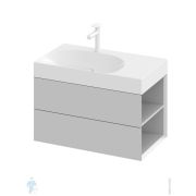 Тумба под умывальник RAVAK SD Lite 800 R (800х450х430) умывалыник слева, серый X000001889