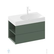 Тумба под умывальник RAVAK SD Lite 800 L (800х450х430) умывалыник справа, зеленый X000001876
