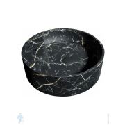 Раковина накладная toHit Ogma D40 400x400x140 черный мрамор TH03-0401405