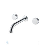 Смеситель Boheme Stick 152-2-CR для раковины, встраиваемый, двухзахватный, ручки:diamond, хром