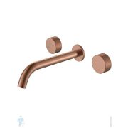 Смеситель Boheme Stick 152-2-CB.2 для раковины, встраиваемый, двухзахватный, ручки:touch, медь браш