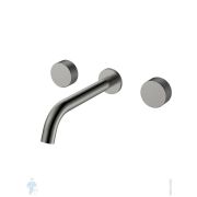 Смеситель Boheme Stick 152-2-GM.2 для раковины, встраиваемый, двухзахватный, ручки:touch, графит