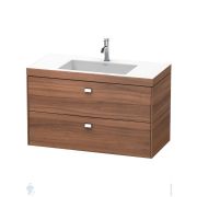 Уценка! Тумба c раковиной Duravit Brioso 1000х480х613 подвесная, орех натур. BR4607O1079