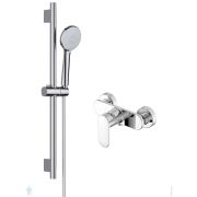 Сет Aquatek Ника 2в1 AQ1832CR Смеситель для душа AQ1860CR+Душевой гарнитур AQ2017CR, цвет: хром