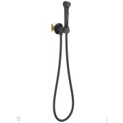 Набор с гигиеническим душем Aquatek Европа AQ1020MB встраиваемый, 1 отв., однозахватный, черный мат