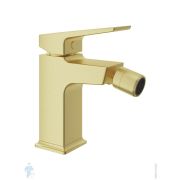 Смеситель для биде Aqueduto Claro CLA0550 однозахватный, низкий излив 81мм, цвет: золото шлифованное