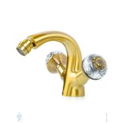 Смеситель Boheme Flora 316-FL для биде, на 1 отверстие, двухзахватный, бронза