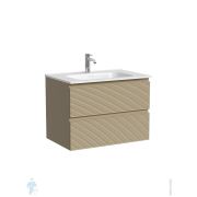 Тумба под раковину Sancos Folk FL70CP 690х445х500 подвесная, с 2-мя ящиками, цвет: Капучино
