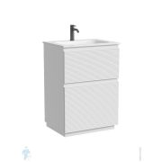Тумба под раковину Sancos Folk Floor FL60FW 590х445х850 напольная, с 2-мя ящиками, цвет: Bianco