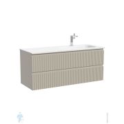 Тумба под раковину Sancos Snob R SNR120RCE 1195х445х500 подвесная, правая, 2 ящика, цвет: Beige soft