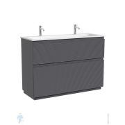 Тумба под раковину Sancos Folk Floor FL120FGS 1190х445х850 напольная, с 2-мя ящиками, Grey soft