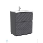 Тумба под раковину Sancos Folk Floor FL70FGS 690х445х850 напольная, с 2-мя ящиками, цвет: Grey soft