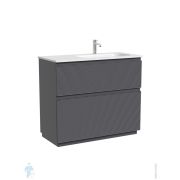 Тумба под раковину Sancos Folk Floor FL100FRGS 995х445х850 напольная, правая, 2 ящика, Grey soft