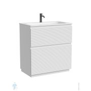 Тумба под раковину Sancos Folk Floor FL80FW 790х445х850 напольная, с 2-мя ящиками, цвет: Bianco