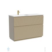 Тумба под раковину Sancos Folk Floor FL120FLCP 1190х445х850 напольная, левая, 2 ящика, Капучино