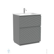 Тумба под раковину Sancos Folk Floor FL70FES 690х445х850 напольная, с 2-мя ящиками, Ergraut soft