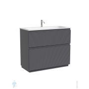 Тумба под раковину Sancos Folk Floor FL100FGS 995х445х850 напольная, с 2-мя ящиками, цвет: Grey soft