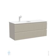 Тумба под раковину Sancos Snob R SNR120LCE 1195х445х500 подвесная, левая, 2 ящика, цвет: Beige soft